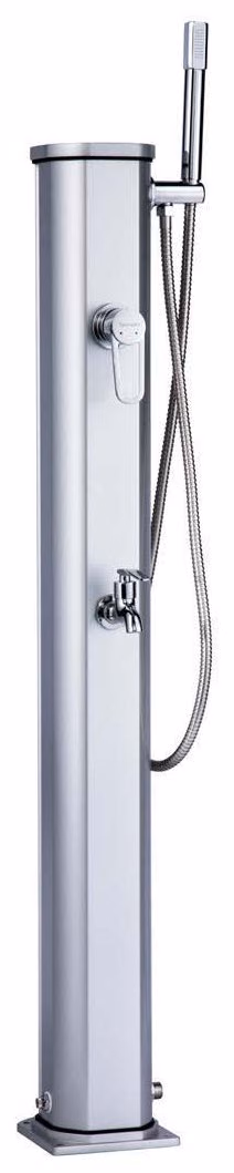 Douche solaire de piscine Poolstar Jolly Go en aluminium thermolaqué