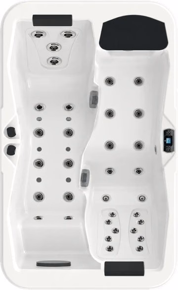 Spa Pornic Pro vu de dessus, deux places allongées face à face