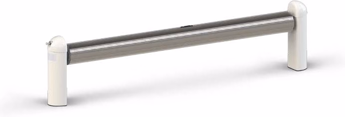 Axe de volet hors d'eau Abriblue Open Classic sur ses supports